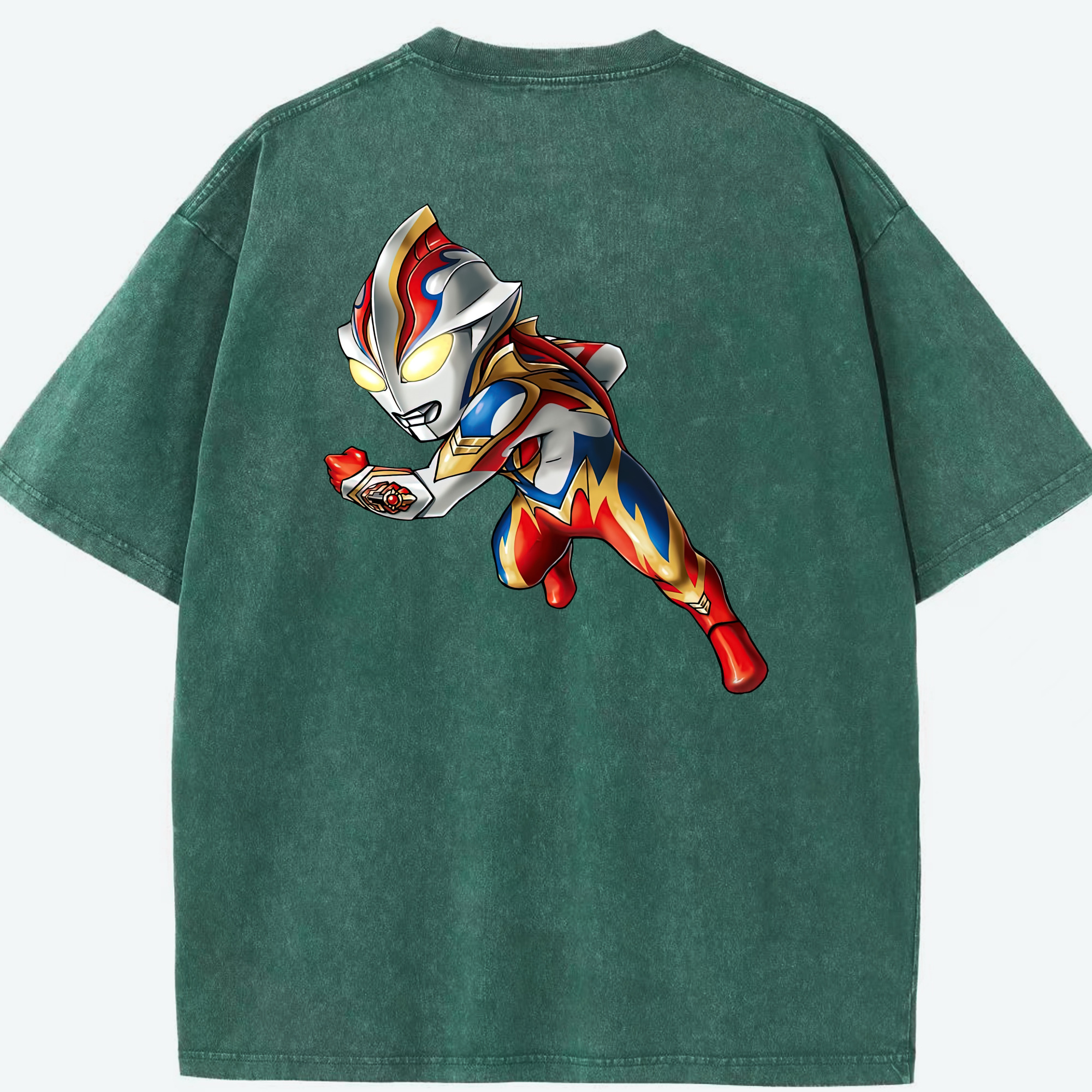 （画像用） ウルトラマン Ultraman 綿100% ヴィンテージ風 半袖Tシャツ（背面プリント）